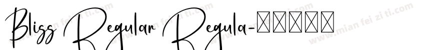 Bliss Regular Regula字体转换